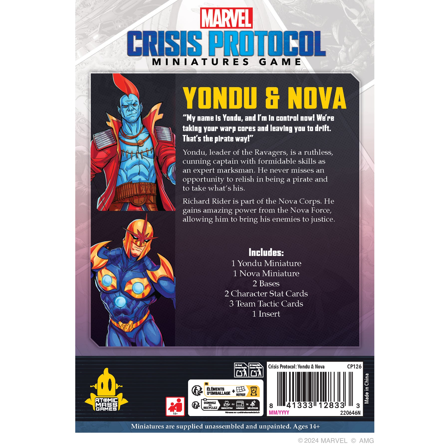 Marvel Crisis Protocol : Yondu and Nova Pack